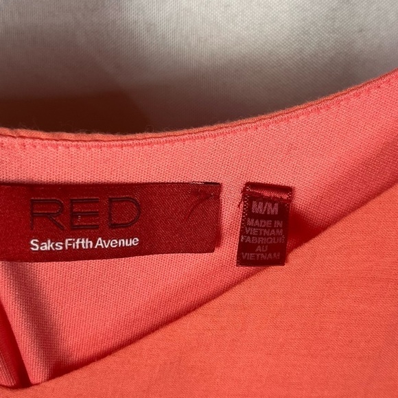 Saks Fifth Avenue Coral Crochet Lace Sleeveless Romper M - Picture 6 of 6